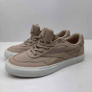 Reebok Club C Men's US 10 Tan Canvas Low Top Casual Sneakers Shoes FFC0127038